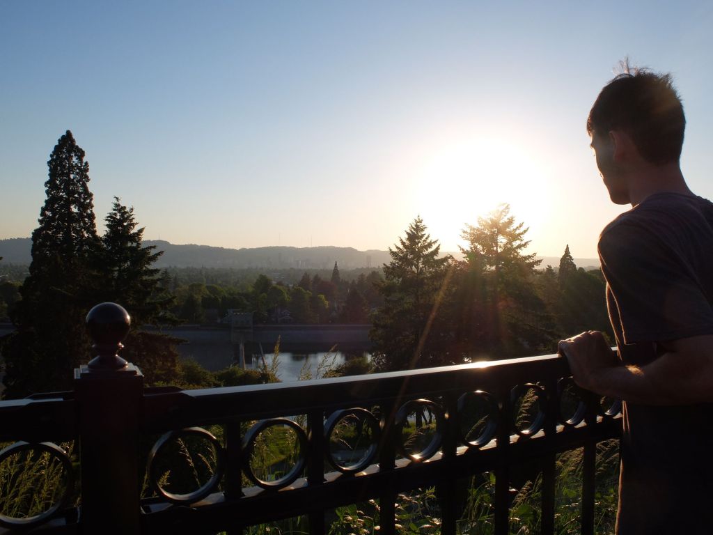 Portland : &laquo;&nbsp;Coucher de soleil sur volcan&nbsp;&raquo; (1/3)