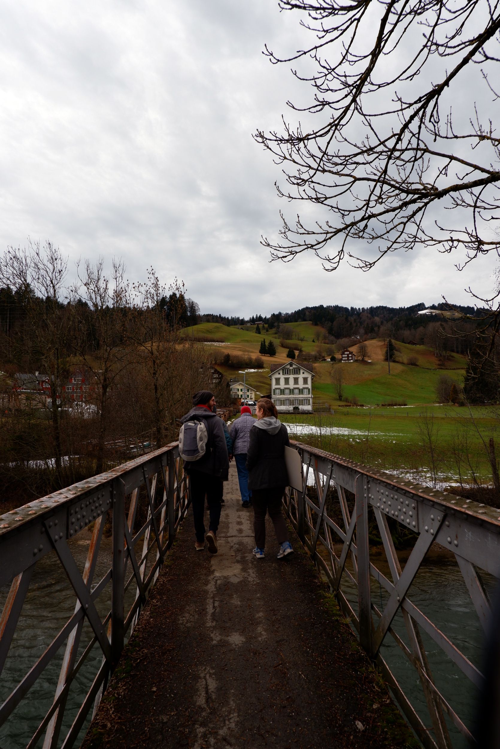 sur un pont à Ebnat-Kappel