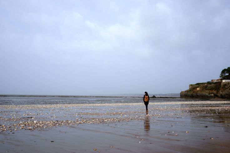 Justine sur la plage
