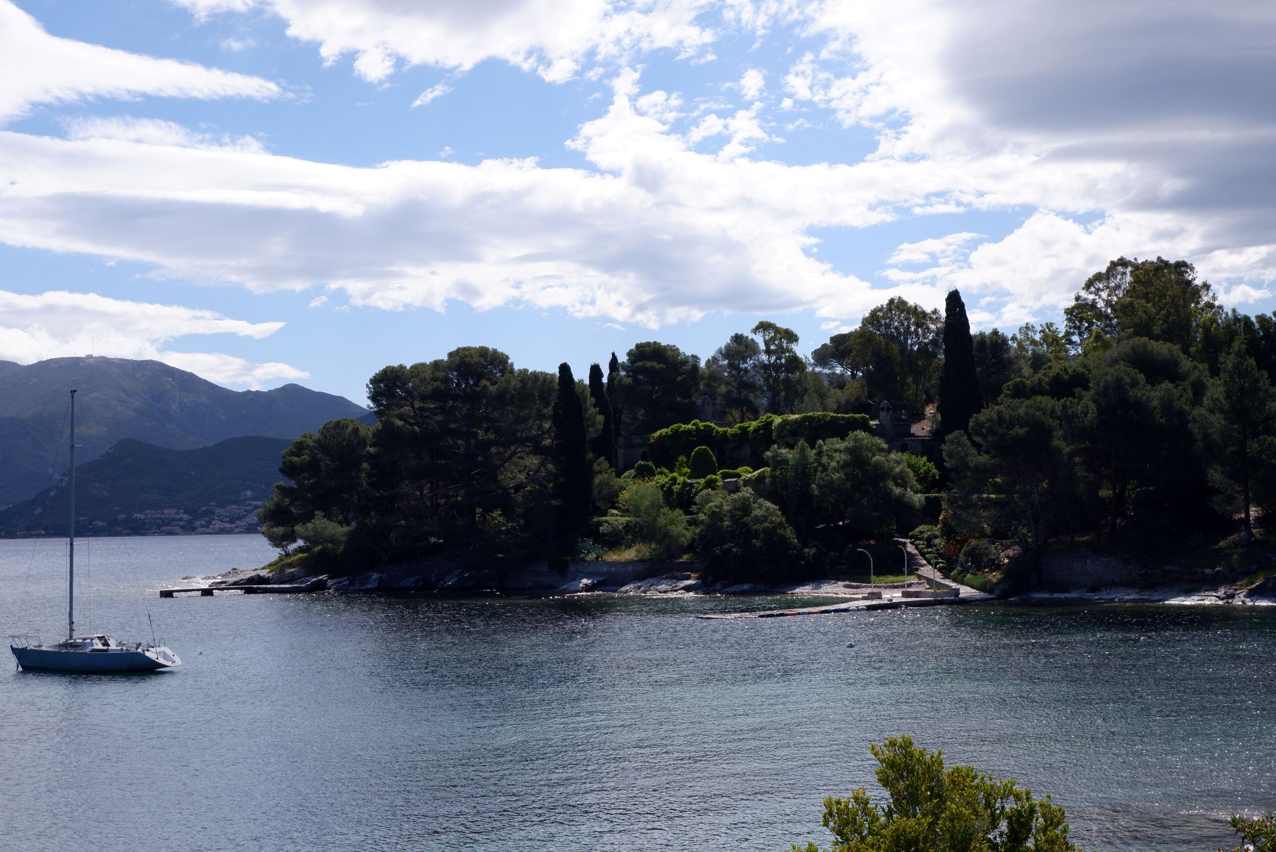 Maison luxueuse cachée dans la végétation