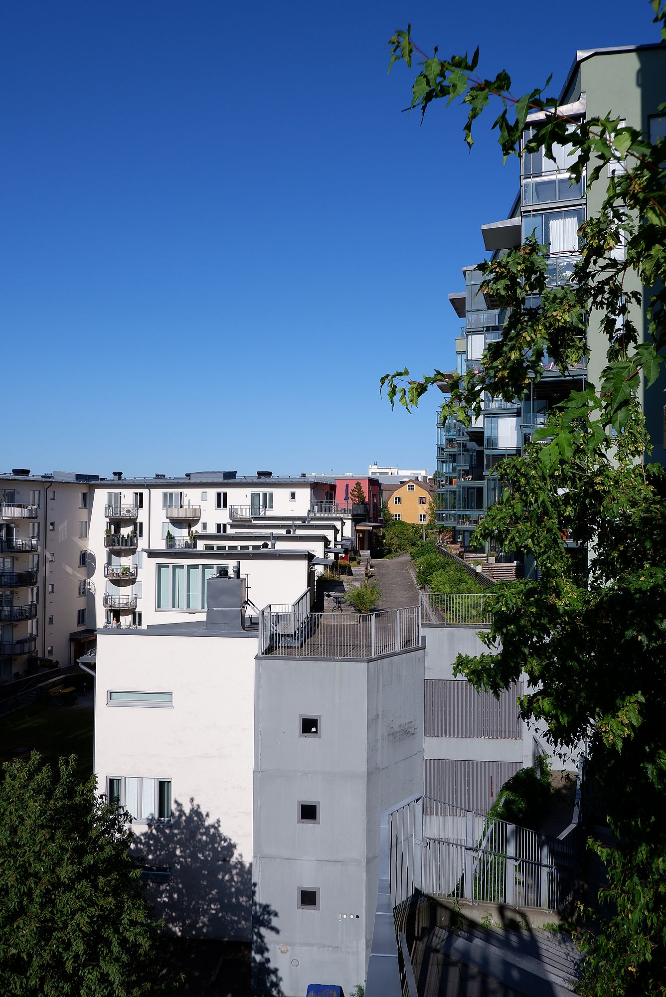 Des immeubles à Nacka, dans l'Est de Stockholm