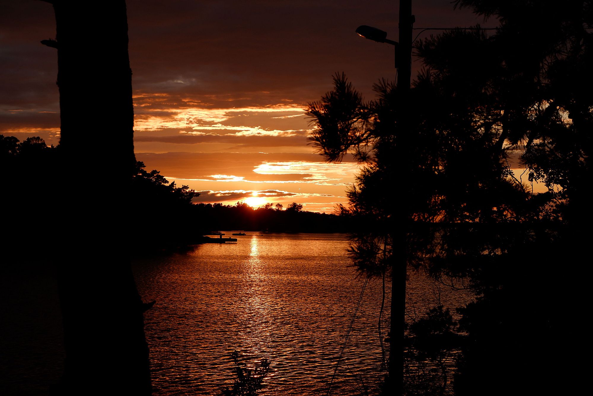 Coucher de soleil sur l'île