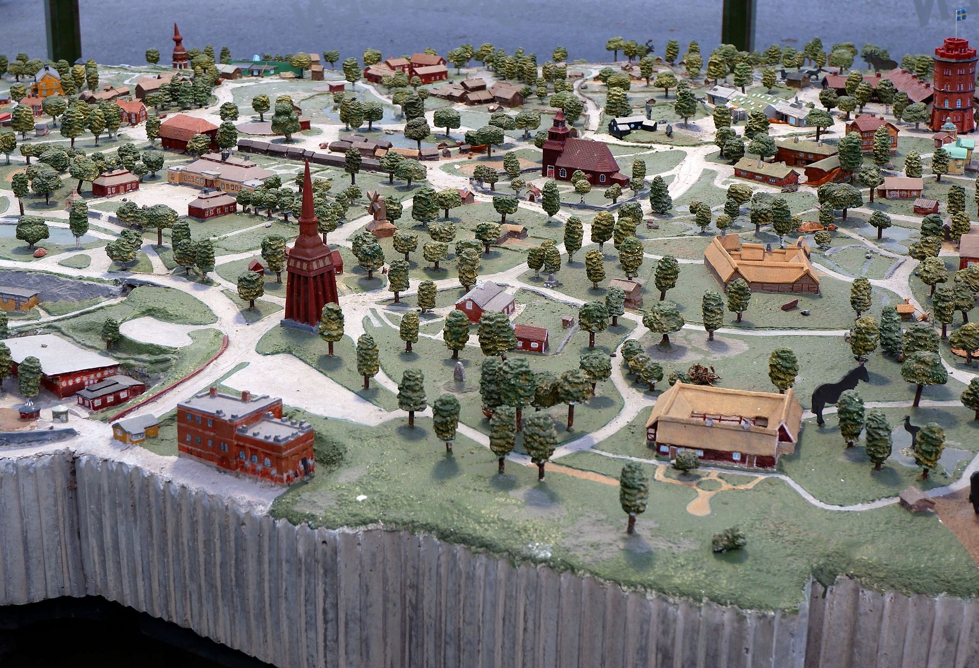 Maquette du marché de Skansen à Stockholm