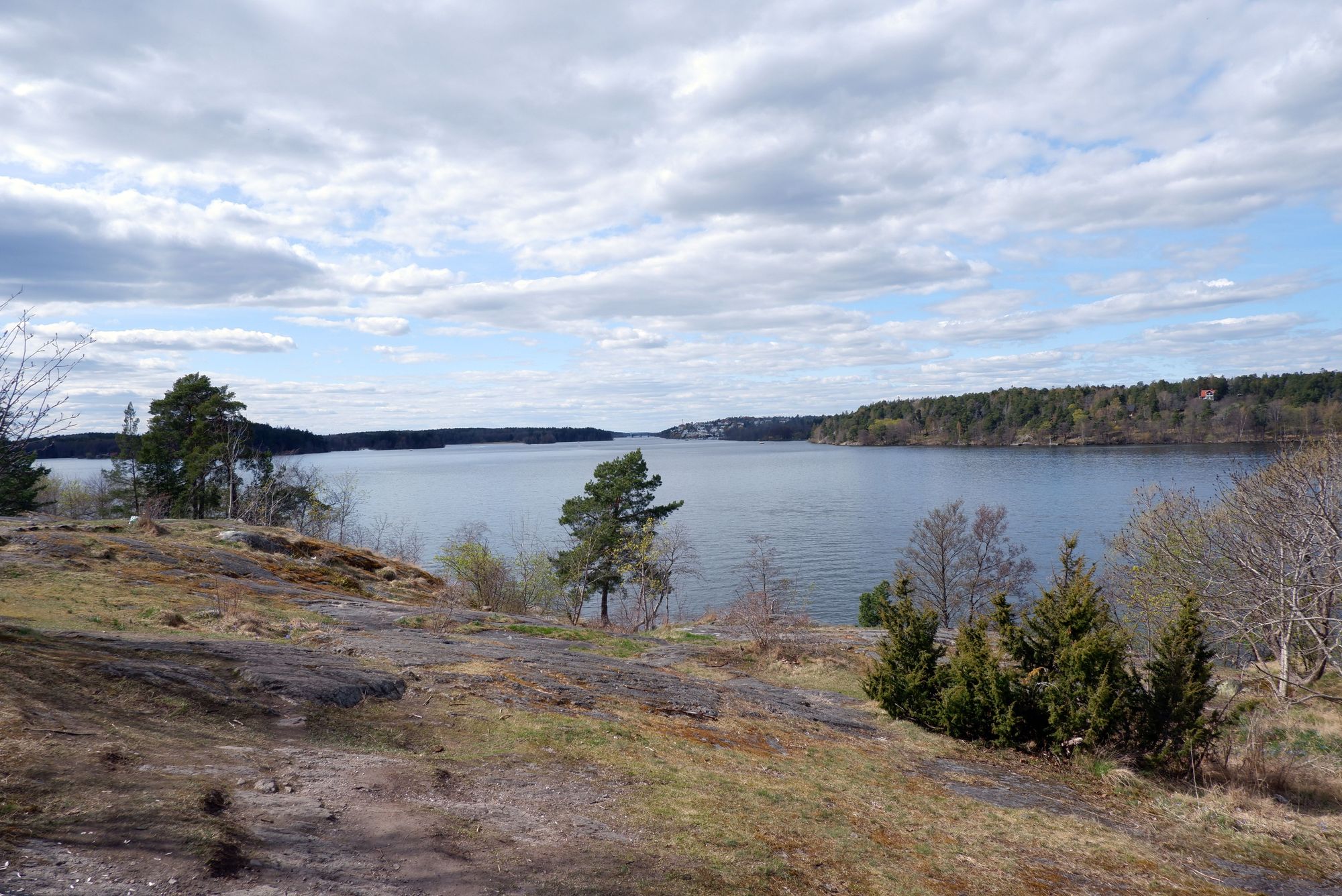 Le paysage au bord de l'eau près de Vinterviken